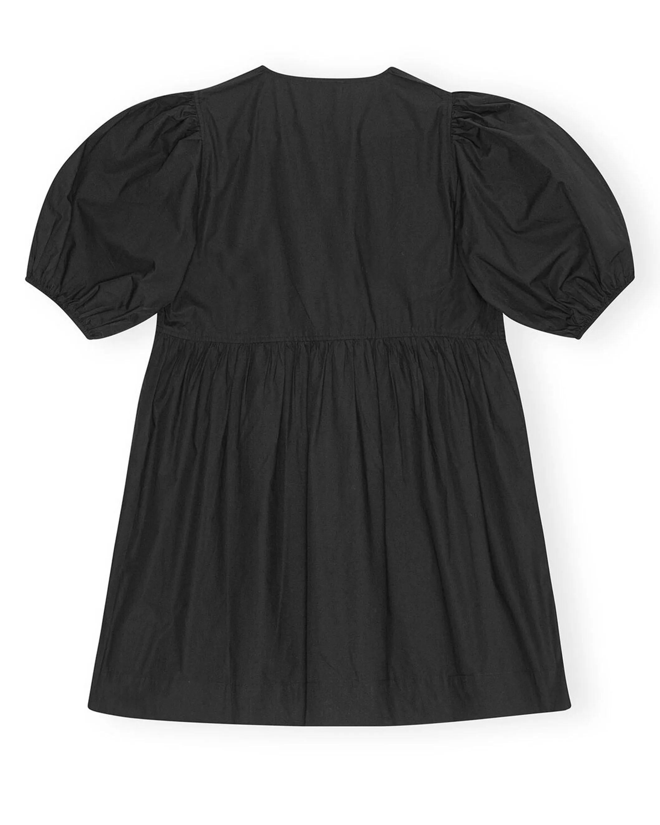 Cotton Poplin Tie String Mini Dress