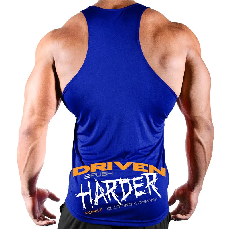 Men's Summer Casual Cotton Tank Top With Print