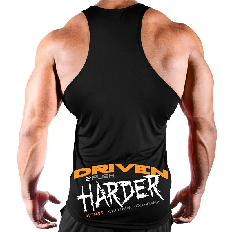 Men's Summer Casual Cotton Tank Top With Print
