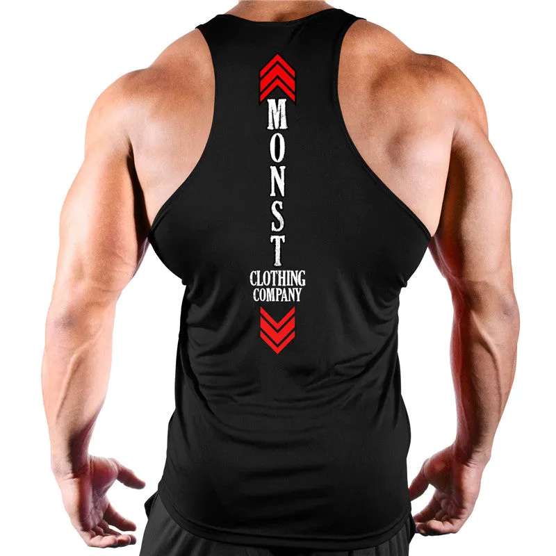 Men's Summer Casual Cotton Tank Top With Print