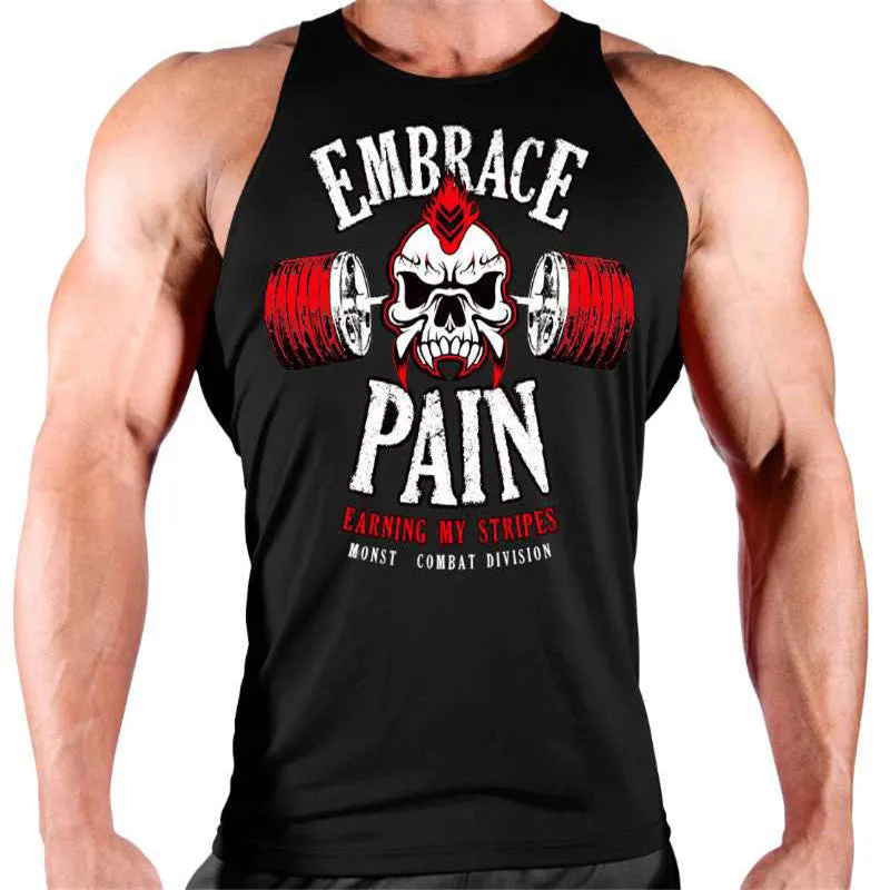 Men's Summer Casual Cotton Tank Top With Print